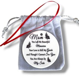 Memorial Ornament for Loss of Mother Sympathy Gift Ceramic Keepsake